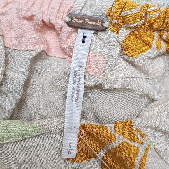 NEW Free People COTE D AZUR One Shoulder Flowy Maxi Dress in Tea Combo S NWOT - Picture 9 of 10